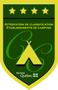 4 Étoiles - Attestation de classification établissement de camping, Tourisme Québec
